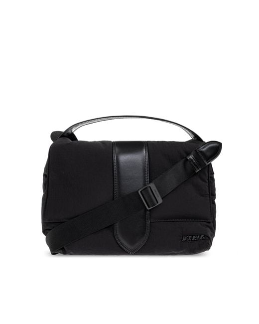 Jacquemus Black Shoulder Bag 'Le Messenger Bambin' for men