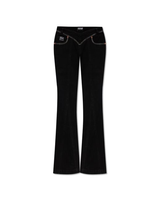 Versace Black Flared Jeans,