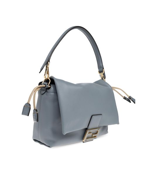 Fendi Blue Shoulder Bag 'Mamma Baguette Medium'