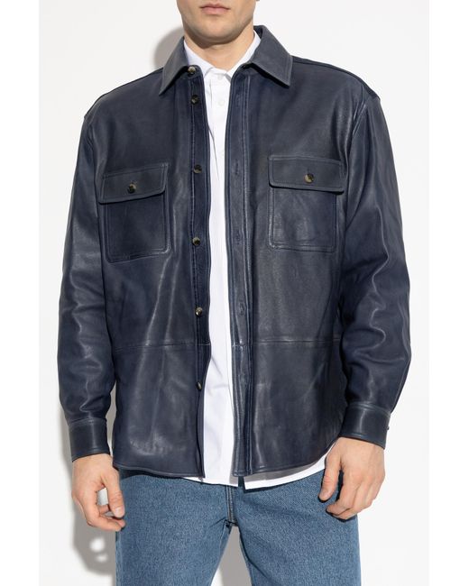 Loewe Blue Jacket With Pockets for men