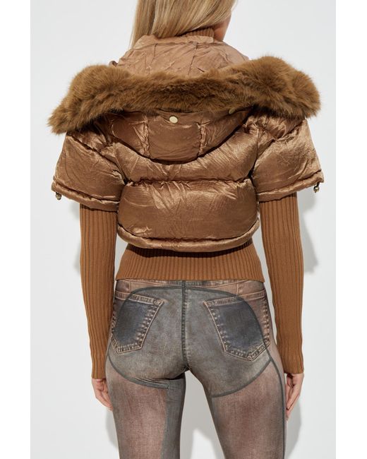 KNWLS Brown Short Padded Jacket 'Mabel'