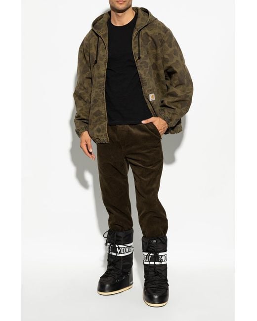 Moon Boot Black Snow Boots Icon Nylon for men