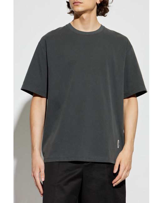 Samsøe & Samsøe Gray T-Shirt 'Saswirl' for men