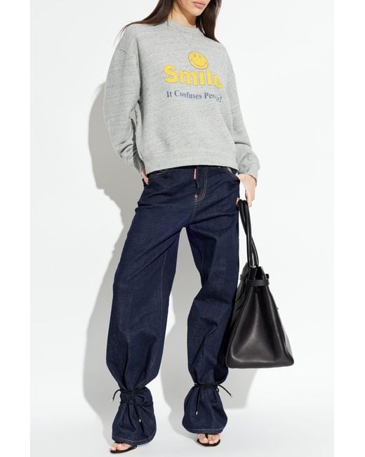 DSquared² White Sweatshirt With Print