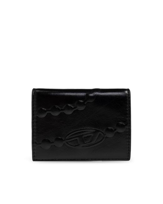 DIESEL Black 'Pc Monogram' Wallet