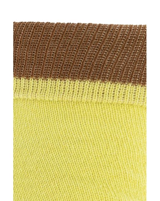 Marni Yellow Wool Socks for men