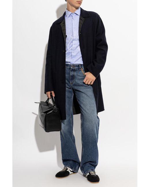 Etro Blue Patterned Shirt for men