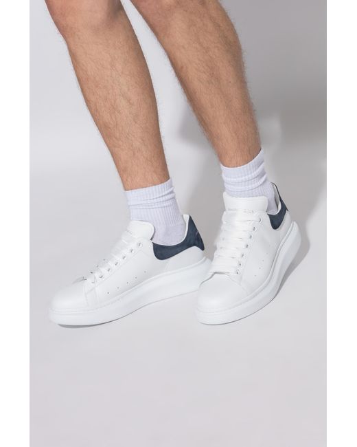 McQueen White Sports Shoes With Logo for men
