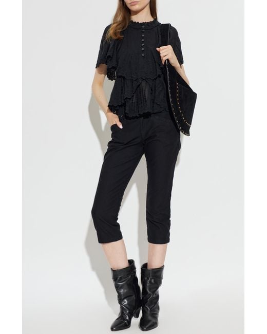 Isabel Marant Black "Berna" Trousers