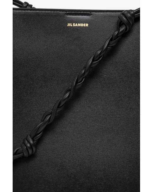 Jil Sander Black 'Tangle Medium' Shoulder Bag