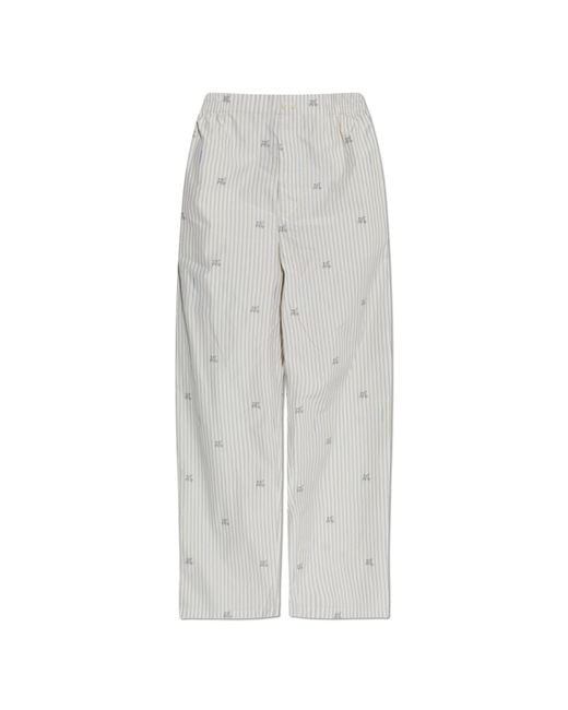 Jacquemus White Cotton Trousers for men