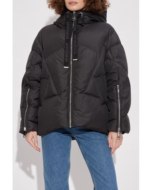 Khrisjoy Blue Down Jacket With Hood
