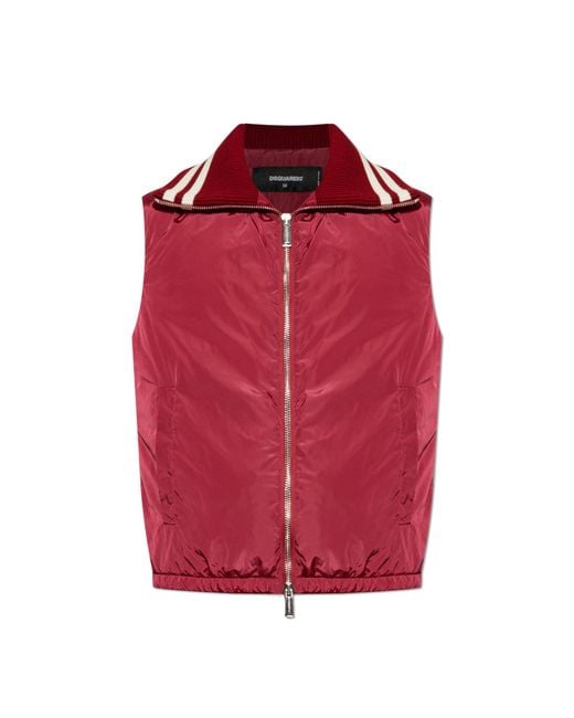 DSquared² Red Insulated Vest for men