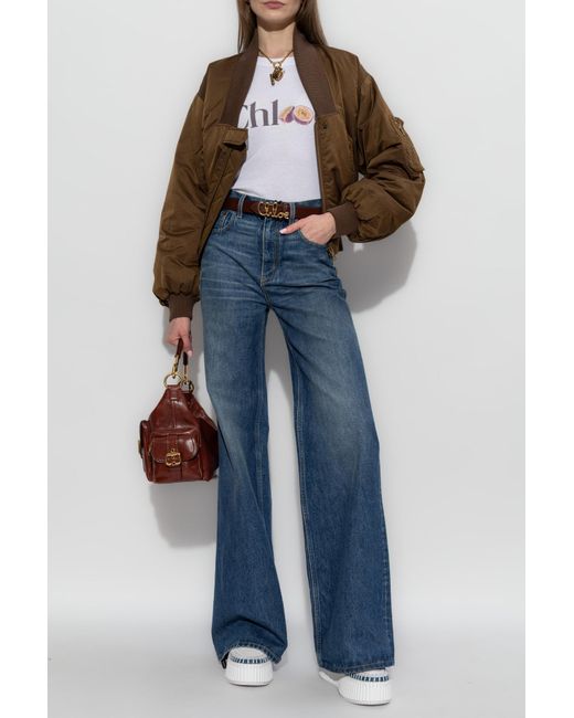Chloé White T-Shirt With Logo