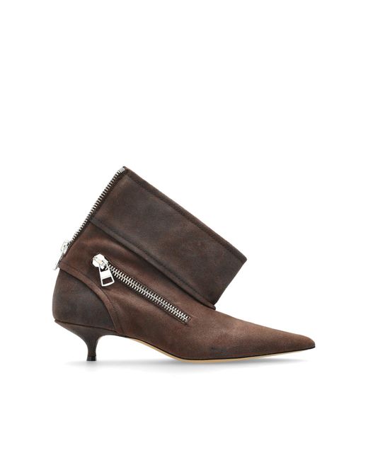 J.W. Anderson Brown Leather Ankle Boots
