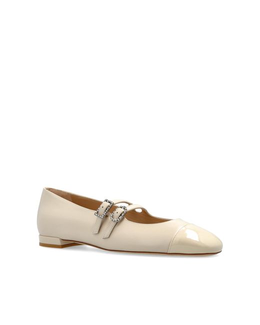 Stuart Weitzman Natural Ballet Flats "Celeste"
