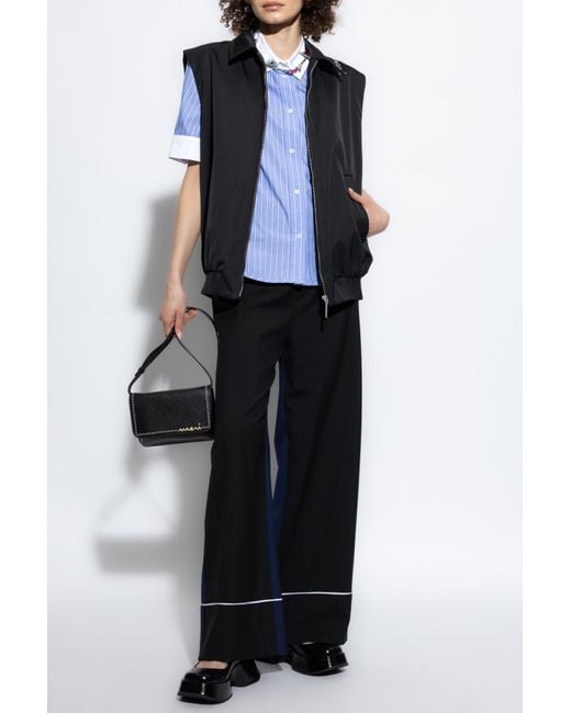 Marni Black Vest With Logo