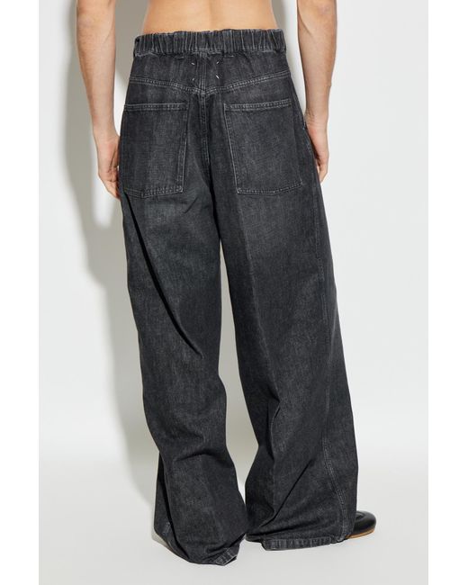Maison Margiela Black Wide-Leg Jeans for men