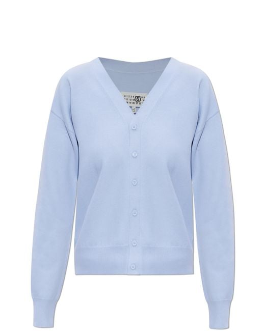 MM6 by Maison Margiela Blue Top With Decorative Buttons