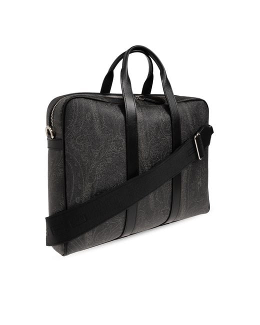 Etro Black Briefcase for men