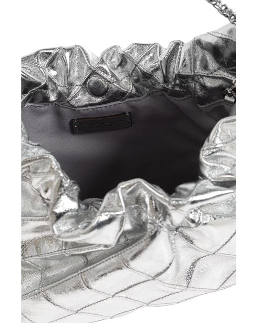 Tory Burch White "Fleming Mini" Shoulder Bag