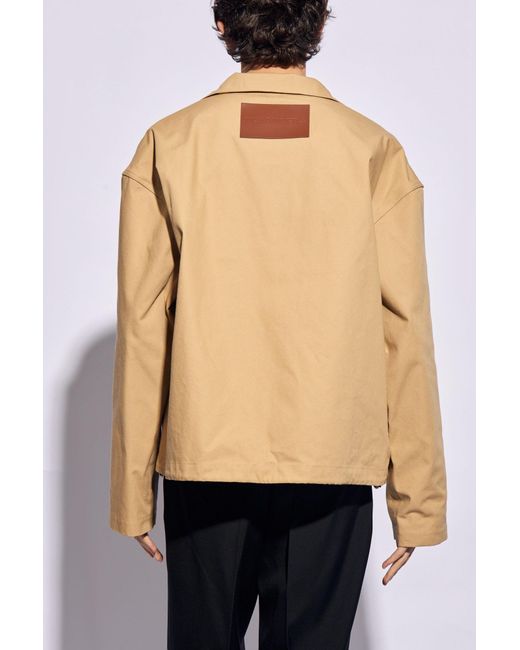 Jil Sander Natural + Jacket With Logo, for men