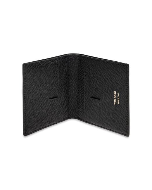 Tom Ford Black Leather Wallet for men