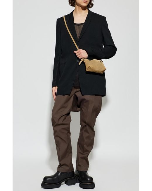 Rick Owens Black Wool Blazer for men