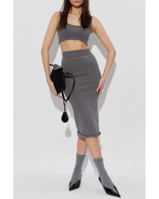 Entire studios Gray Pencil Skirt