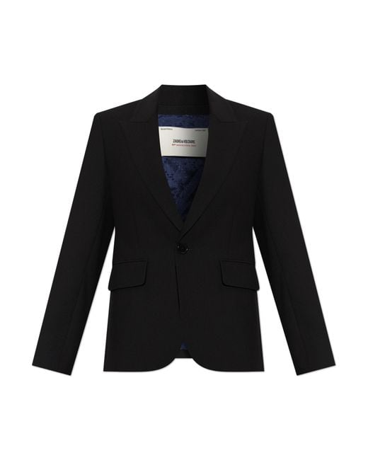 Zadig & Voltaire Black Blazer 'Vavy'