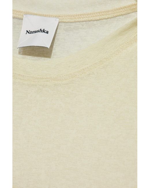 Nanushka Yellow ‘Yenno’ T-Shirt for men