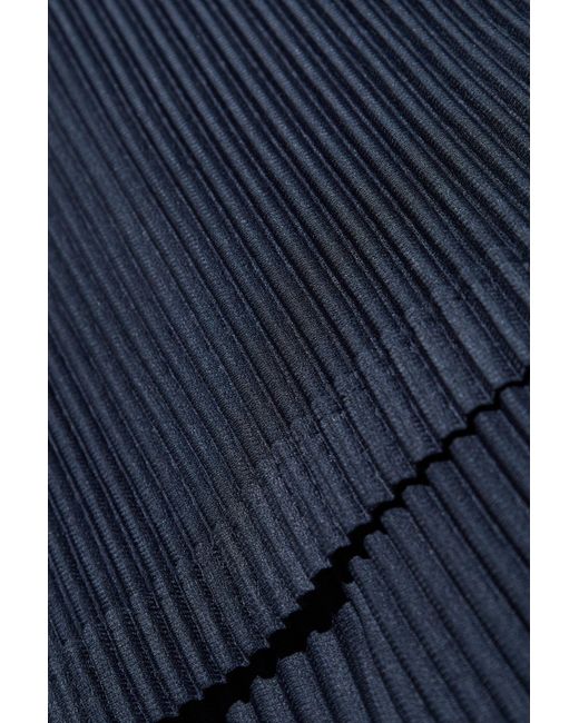 Homme Plissé Issey Miyake Blue Pleated Trousers for men