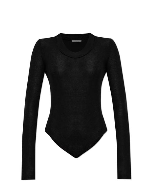 Entire studios Black Long-Sleeve Bodysuit