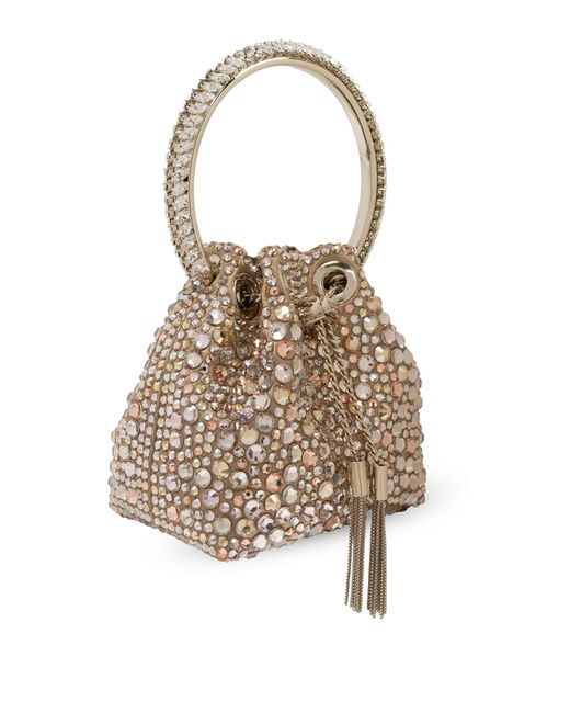 Jimmy Choo Metallic Sequin Bucket Shoulder Bag