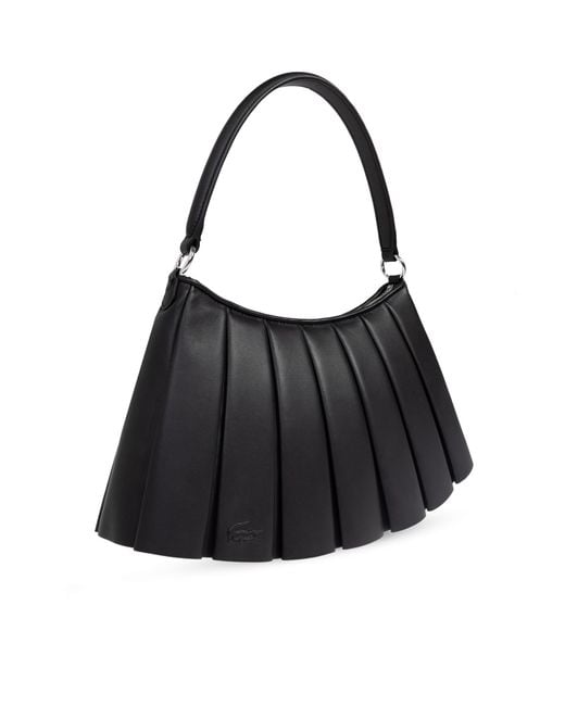 LACOSTE RUNWAY Black Handbag `lenglen M`,