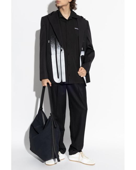 Off-White c/o Virgil Abloh Black Jacket With Hood for men