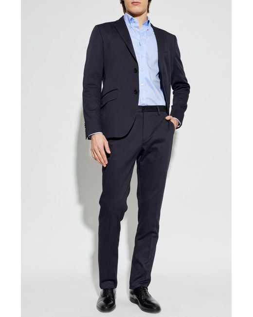 Etro Blue Shirt With Logo for men