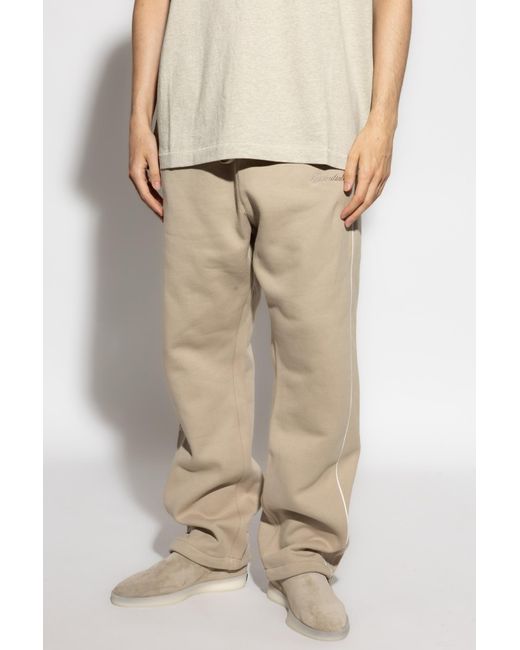 Fear Of God Natural Sweatpants With Side Stripes for men