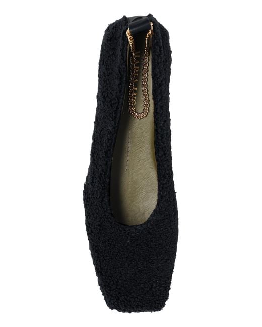 MARIA LUCA Black Ballerinas 'Augusta'