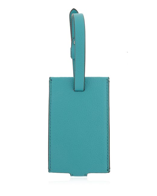 Tory Burch Blue Leather Id Holder