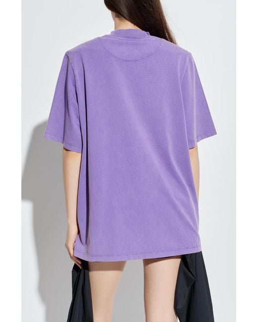 The Attico Black T-Shirt With Logo