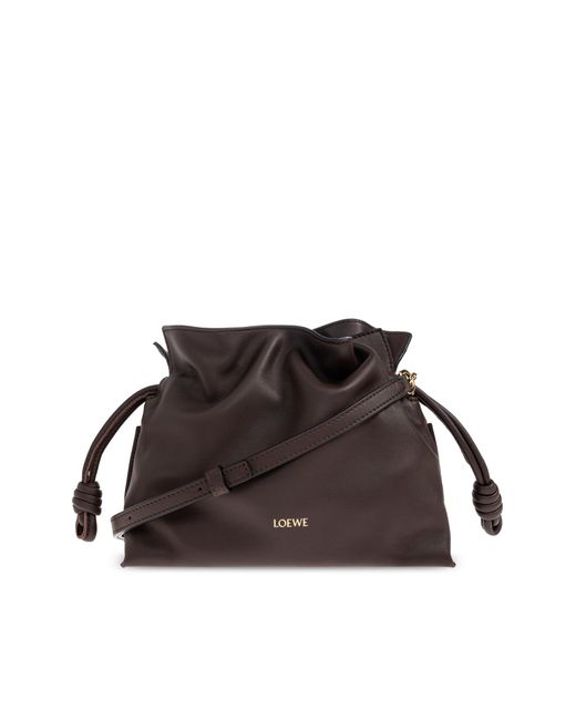 Loewe Brown Shoulder Bag 'Flamenco Mini'