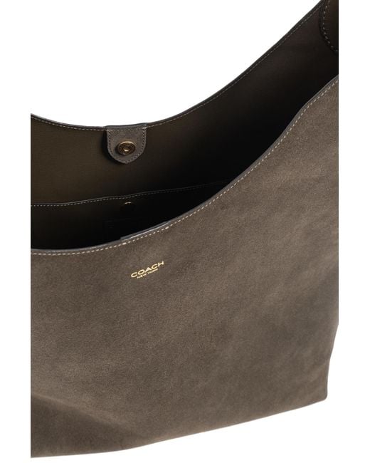 COACH Brown Shoulder Bag 'Suede 39'