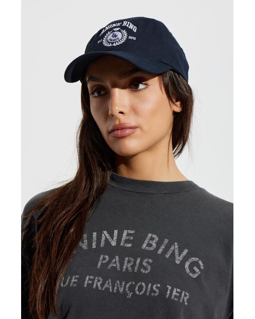 Anine Bing Blue Cap With Visor "Jeremy"
