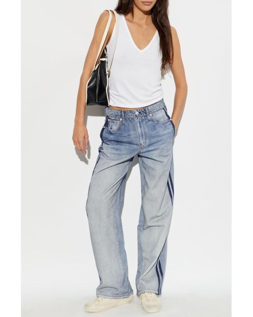Rag & Bone Blue Trousers With "Jeans" Effect