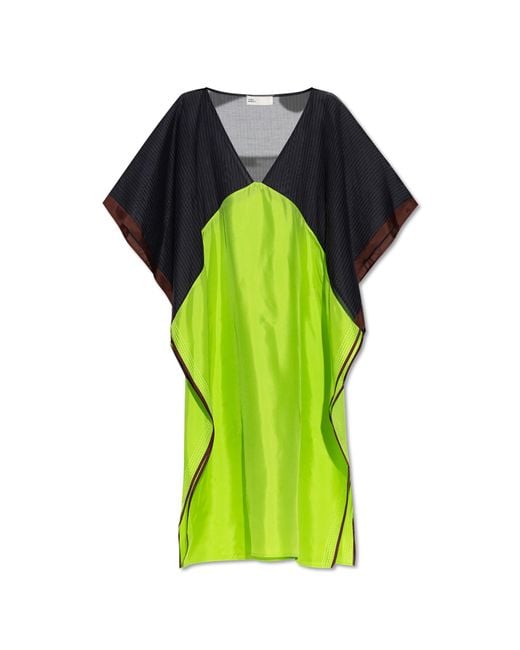 Tory Burch Green Silk Dress