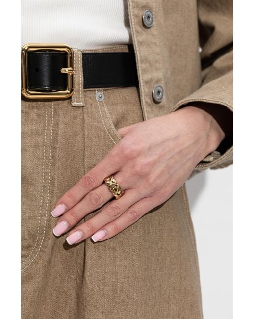 COACH Metallic Brass Ring