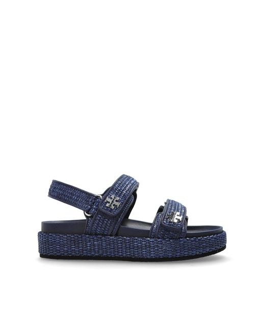 Tory Burch Blue Flat Sandals