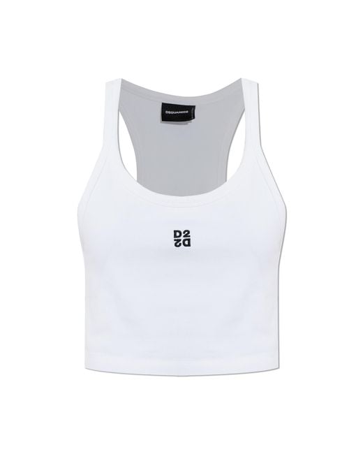 DSquared² White Sleeveless Top
