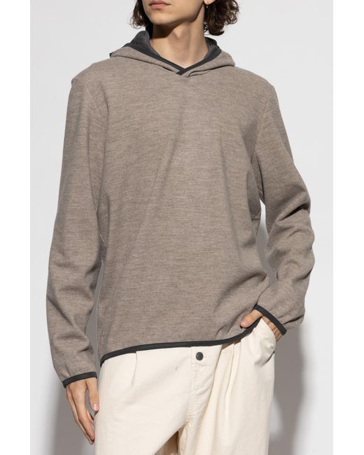 Sease Gray Wool Sweatshirt for men